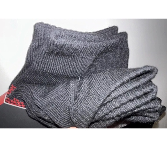 Spyder Low Cut Socks 6 Pair Men 6-12 Black Gray Red w Mixed Logo Cushion Ski NEW - Picture 8 of 12